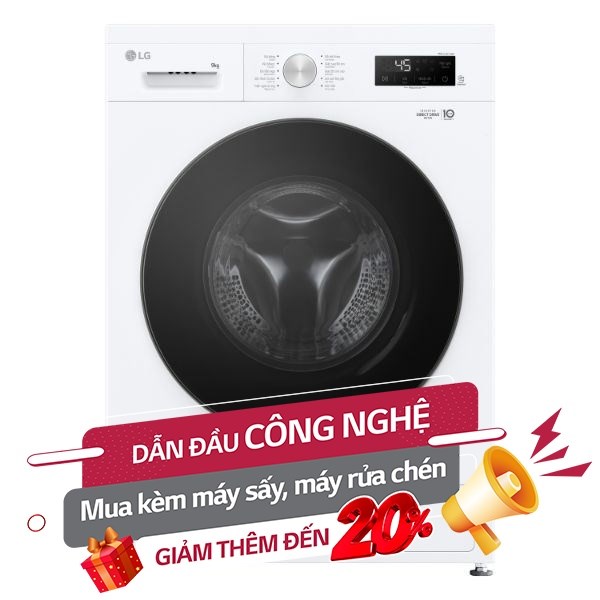 LG Inverter 9 Kg FB1209S5W